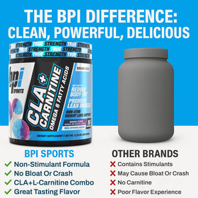 BPI Sports CLA + Carnitine goût neige en poudre