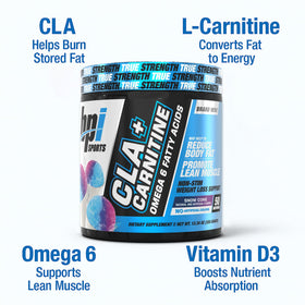 BPI Sports CLA + Carnitine nutrition facts sur l'étiquette