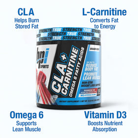 BPI Sports CLA + Carnitine Poudre 410g avec des fruits frais