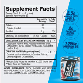 BPI Sports CLA + Carnitine Poudre 410g avec une cuillère doseuse