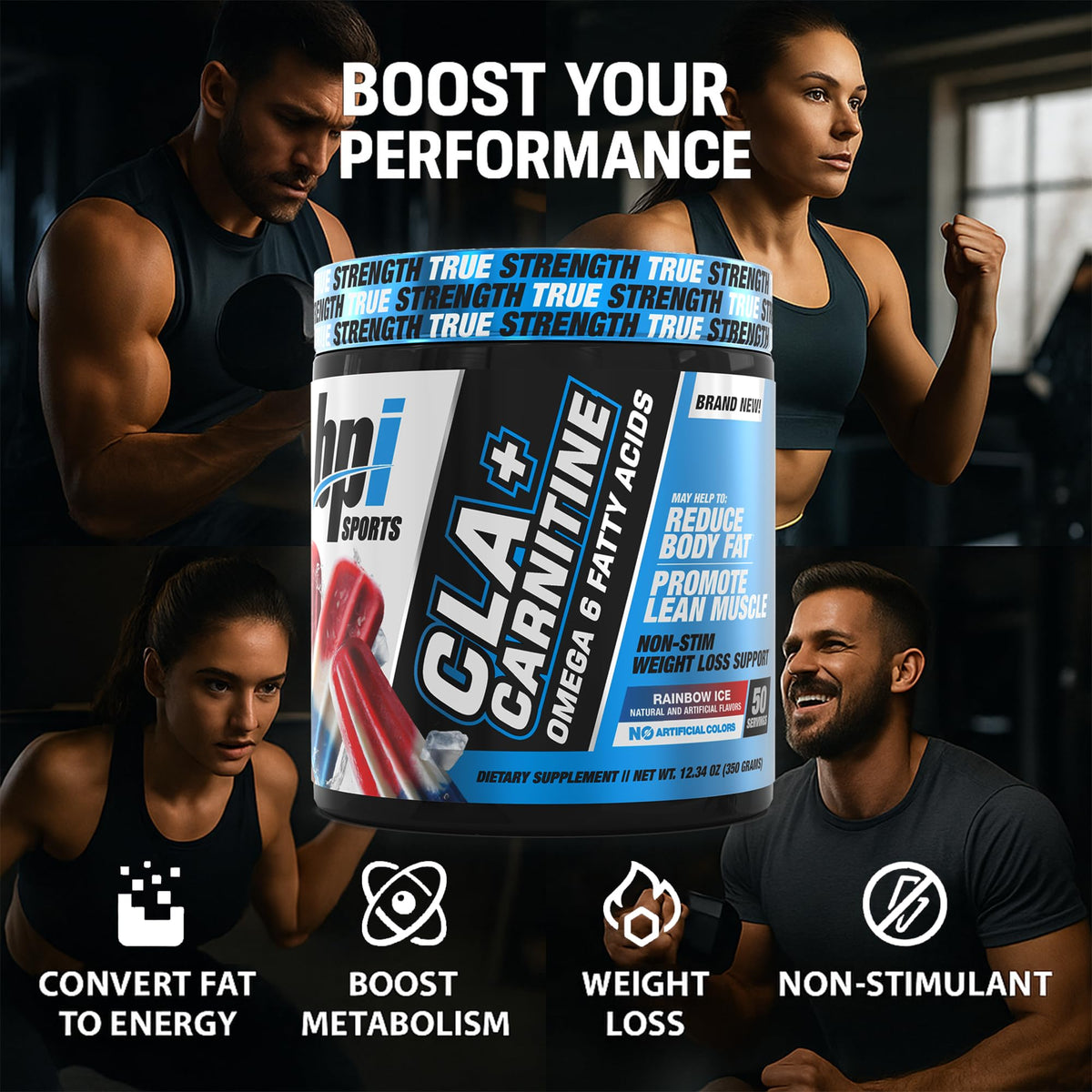 BPI Sports CLA + Carnitine Poudre 410g emballage