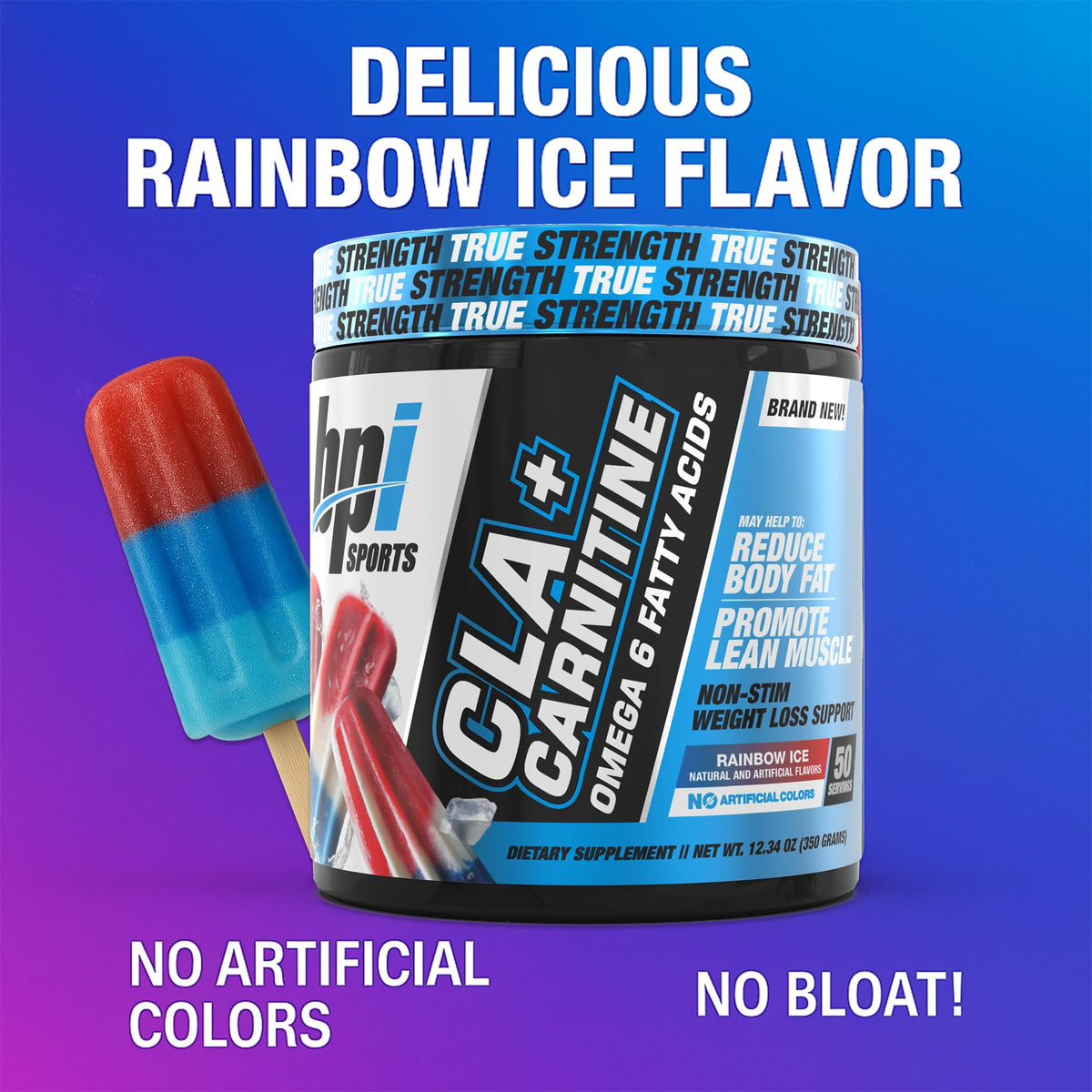 BPI Sports CLA + Carnitine Poudre 410g en poudre dans un verre d'eau