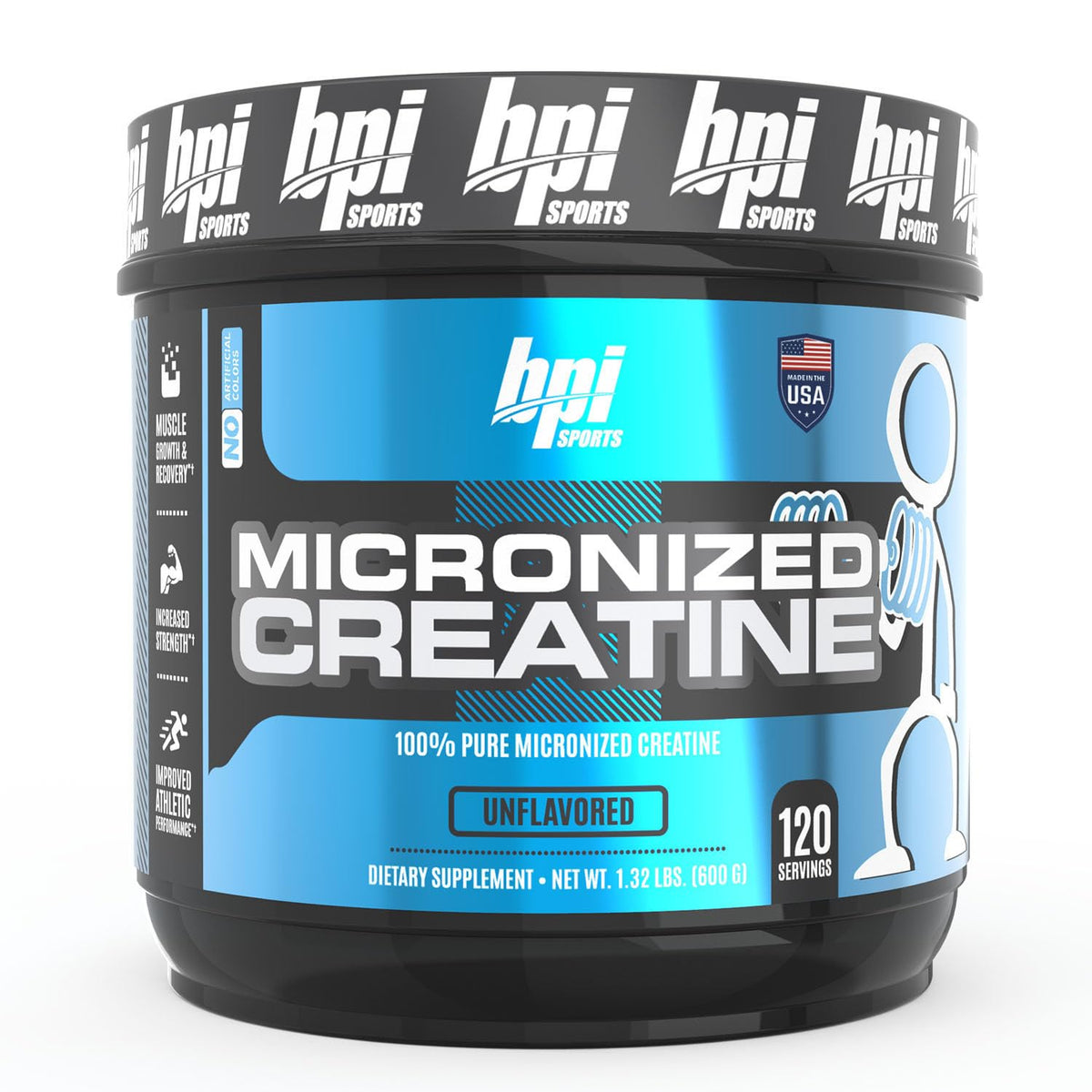 BPI Sports Créatine Micronisée 100% Pure 699g vue de face