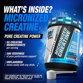 BPI Sports Créatine Micronisée 1129g vue de dos