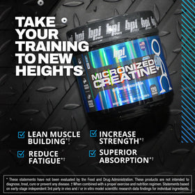 BPI Sports Créatine Micronisée 699g avec mesure
