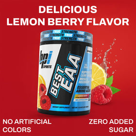BPI Sports EAA Poudre 454g emballage avec informations nutritionnelles