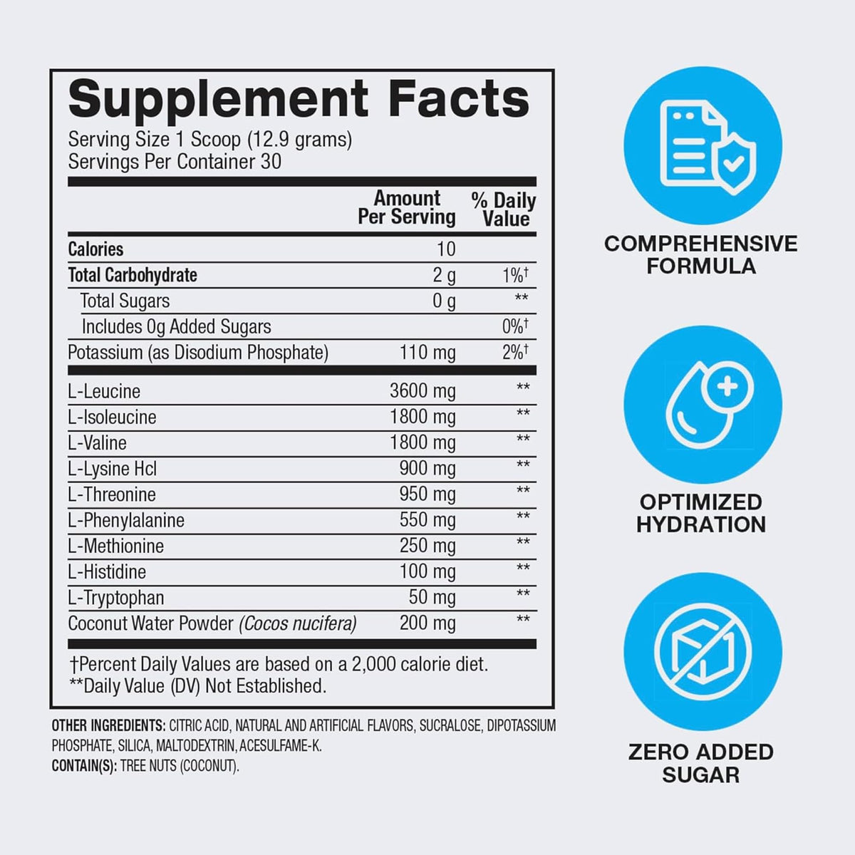 BPI Sports EAA Poudre 454g vue de côté
