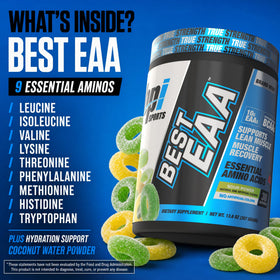 BPI Sports EAA Powder Sour Power en poudre dans un verre
