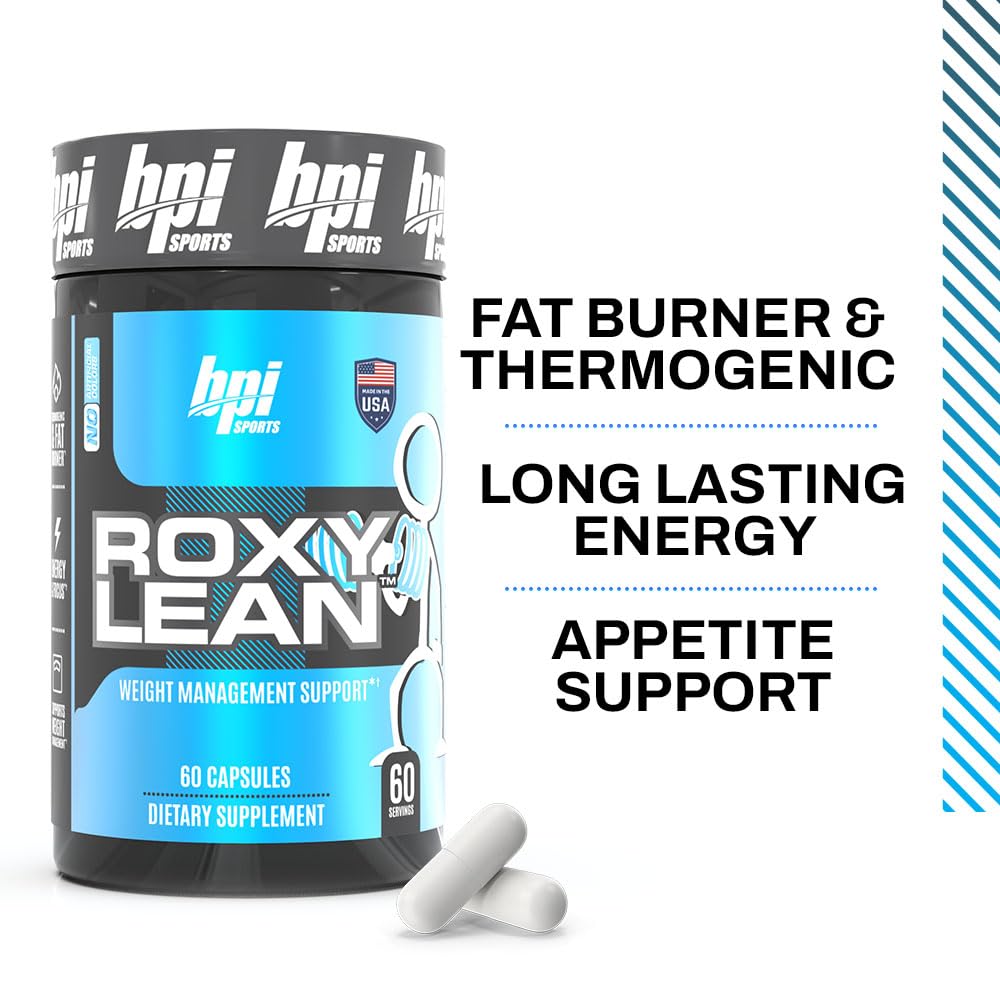 BPI Sports RoxyLean complément alimentaire 60 capsules, vue de dos