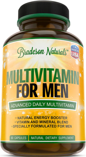 Bradeson Naturals Complément Multivitamines Homme 60 Capsules vue avant