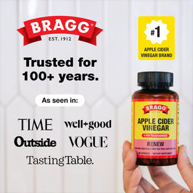 Bragg Capsules de Vinaigre de Cidre de Pomme sur fond blanc