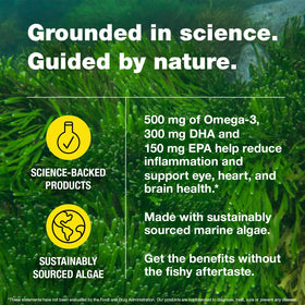 Bragg Capsules Omega-3 Végétales 90 Mini Gélules en gros plan