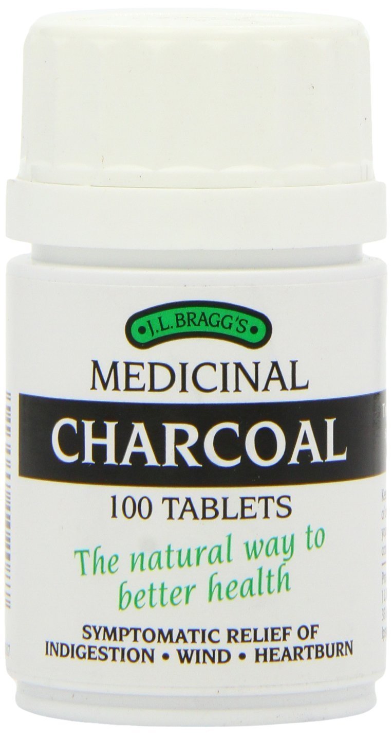 Bragg Charbon Actif 300mg 100 comprimés vue de face