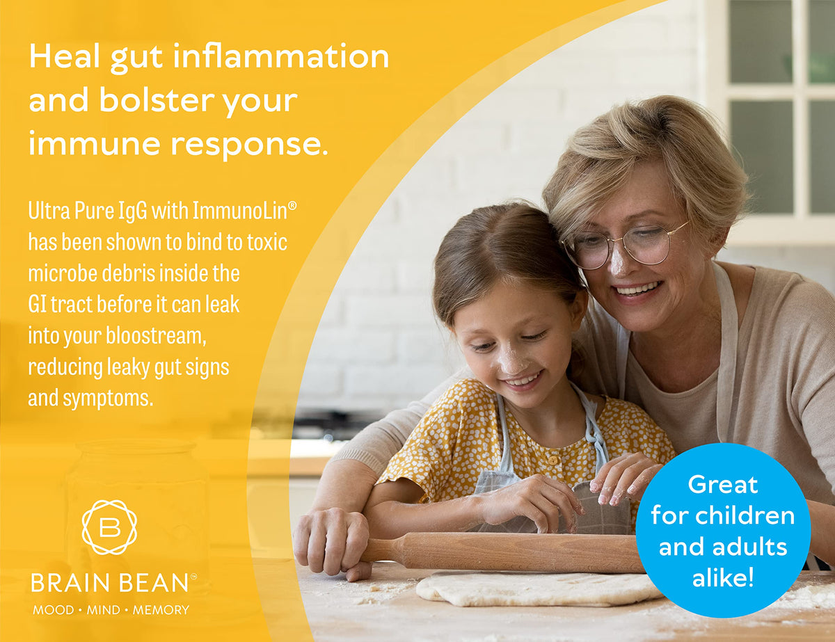 Brain Bean Complément Alimentaire Ultra Pur IgG 150g - étiquette des ingrédients