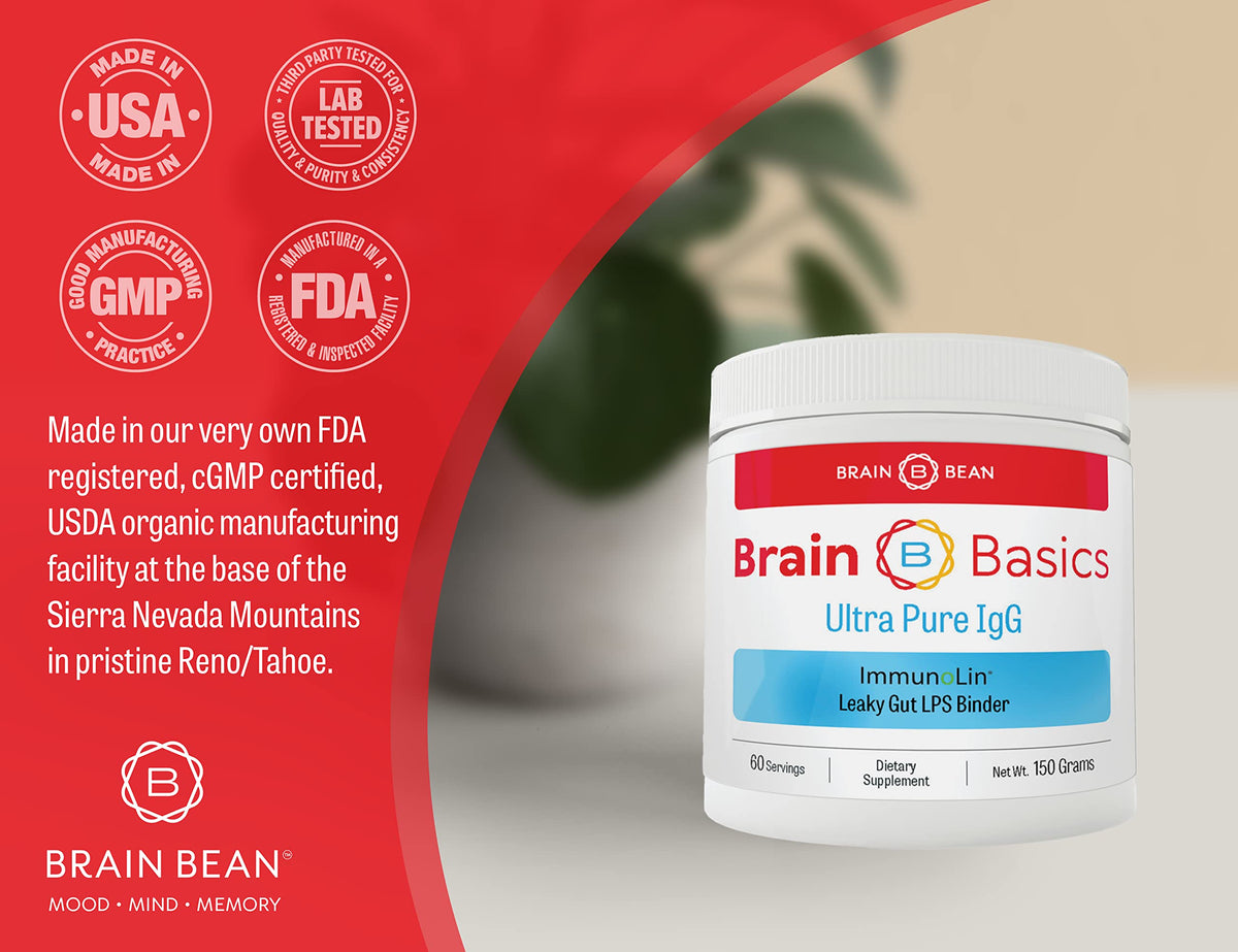 Brain Bean Complément Alimentaire Ultra Pur IgG 150g - présentation du produit
