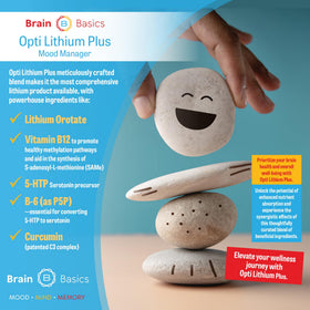 Brain Bean Opti Lithium Plus 68g avec ambiance santé