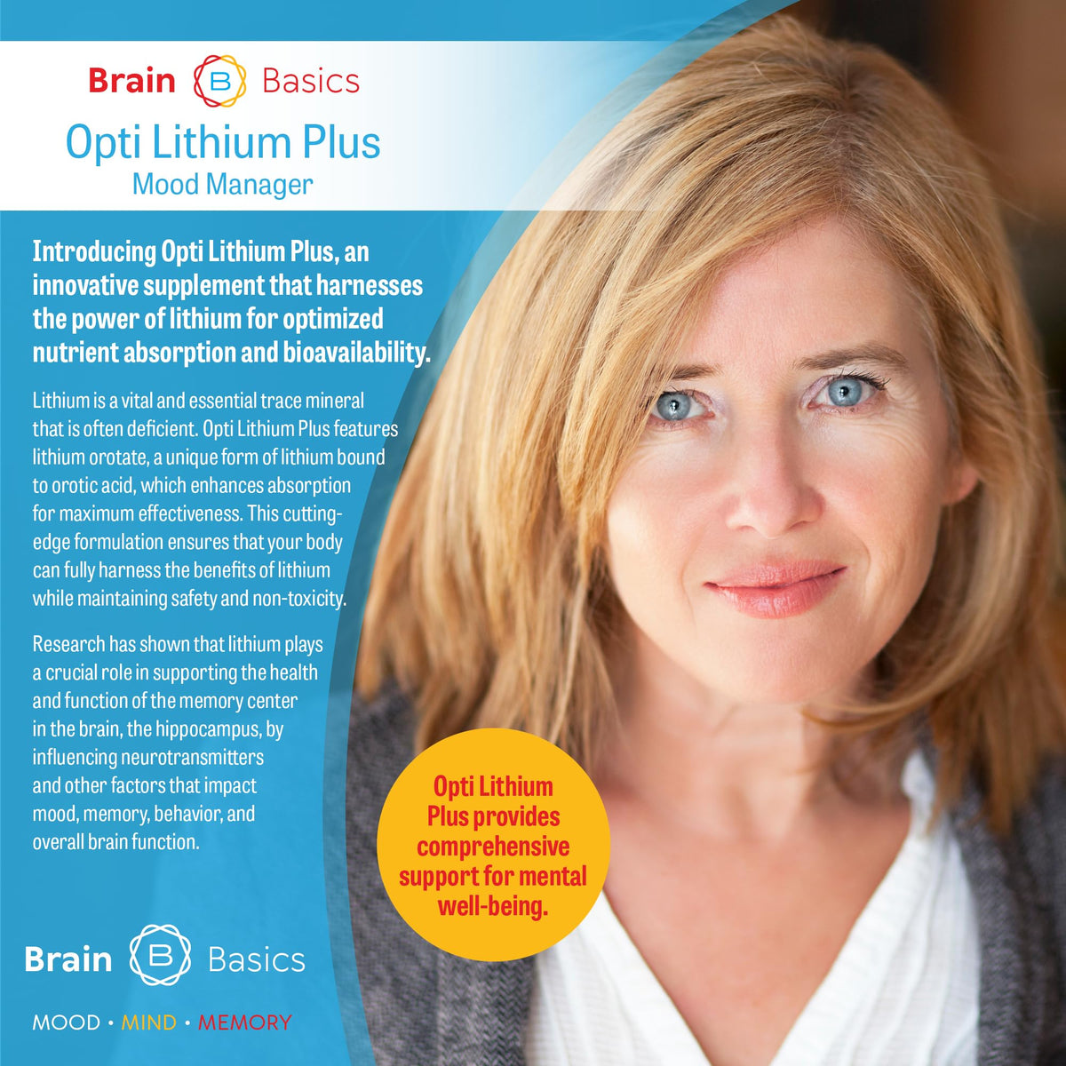 Brain Bean Opti Lithium Plus 68g en mode de vie actif