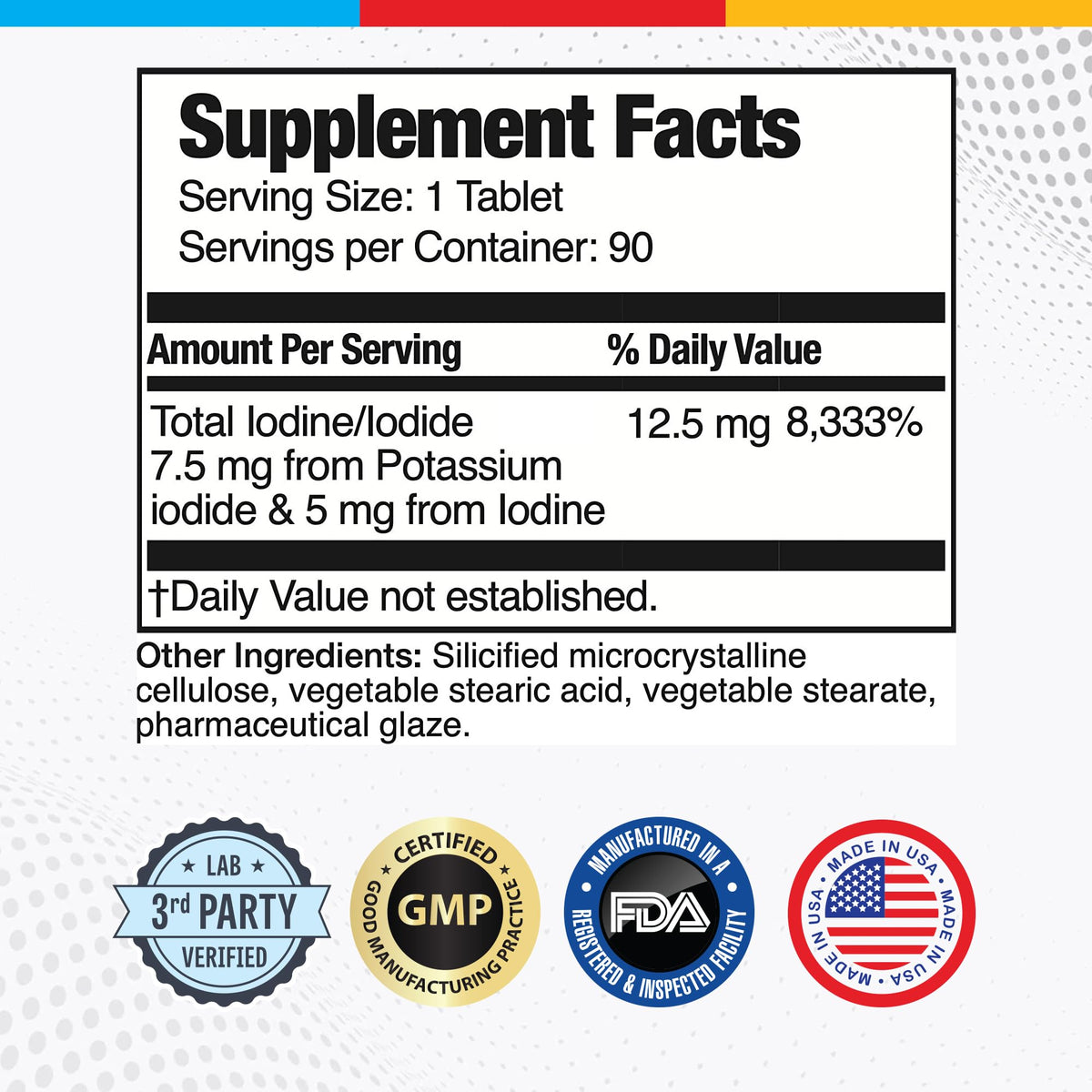 Brain Bean Ultra Iodine Complex 12,5 mg comprimés en gros plan