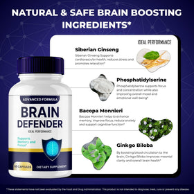 Brain Defender, présentation des capsules dans un verre