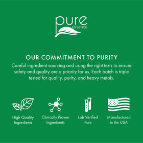 Brain Essence de PURE ESSENCE LABS - description des bienfaits à l'arrière