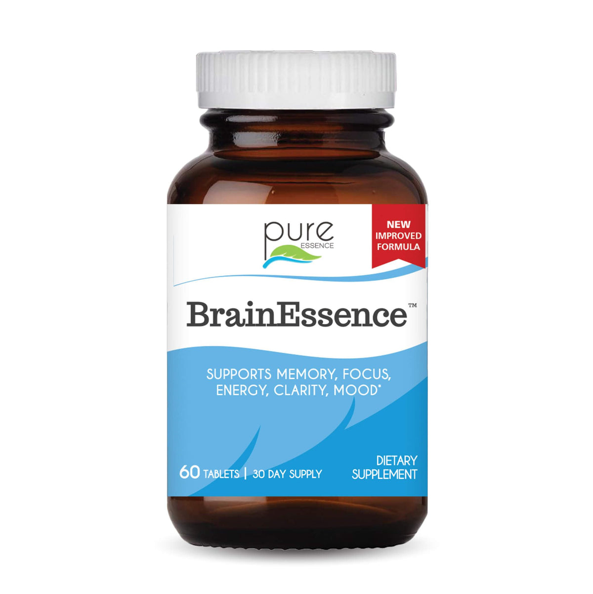 Brain Essence de PURE ESSENCE LABS - vue avant de l'emballage