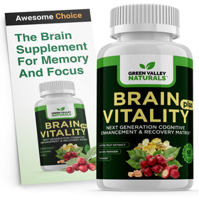 Brain Vitality Plus™ de GREEN VALLEY NATURALS vue avant