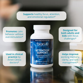 BrainMD Attention Support 90 capsules en boîte