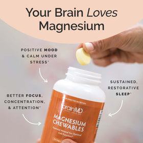 BrainMD Chewables de Magnésium Citrus - comprimés à mâcher