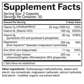 BrainMD Complément Alimentaire Équilibre 60 Capsules sur fond blanc