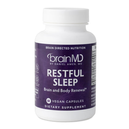 BrainMD Complément Alimentaire Sommeil 60 Capsules Végétales vue de face