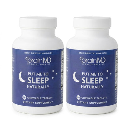 BrainMD Complément Alimentaire Sommeil Naturel 90 Comprimés à Mâcher - Vue de l'emballage