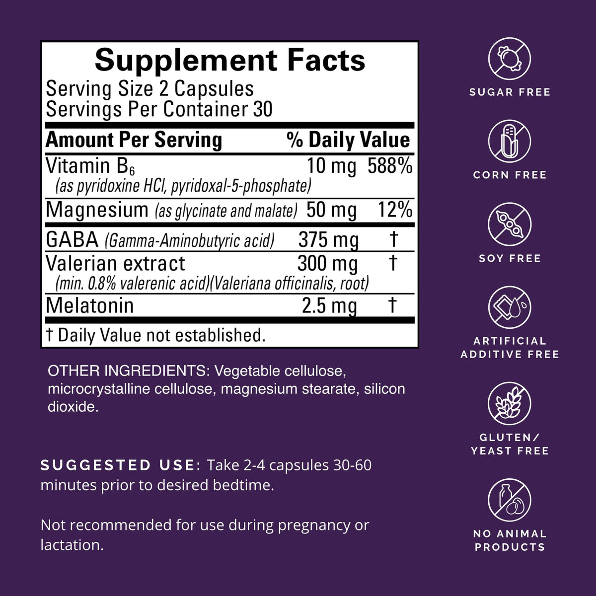 BrainMD Complément Sommeil capsules végétales sur fond blanc