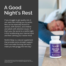 BrainMD Complément Sommeil étiquette avec spécifications