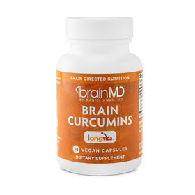 BrainMD Curcumine Longvida 30 capsules végétales vue de face