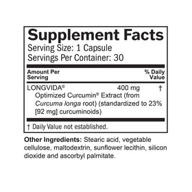 BrainMD Curcumine Longvida capsules en gros plan