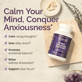 BrainMD GABA Support capsules avec étiquette