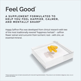 BrainMD Happy Saffron Plus 90 capsules côté
