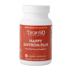 BrainMD Happy Saffron Plus 90 capsules vue avant
