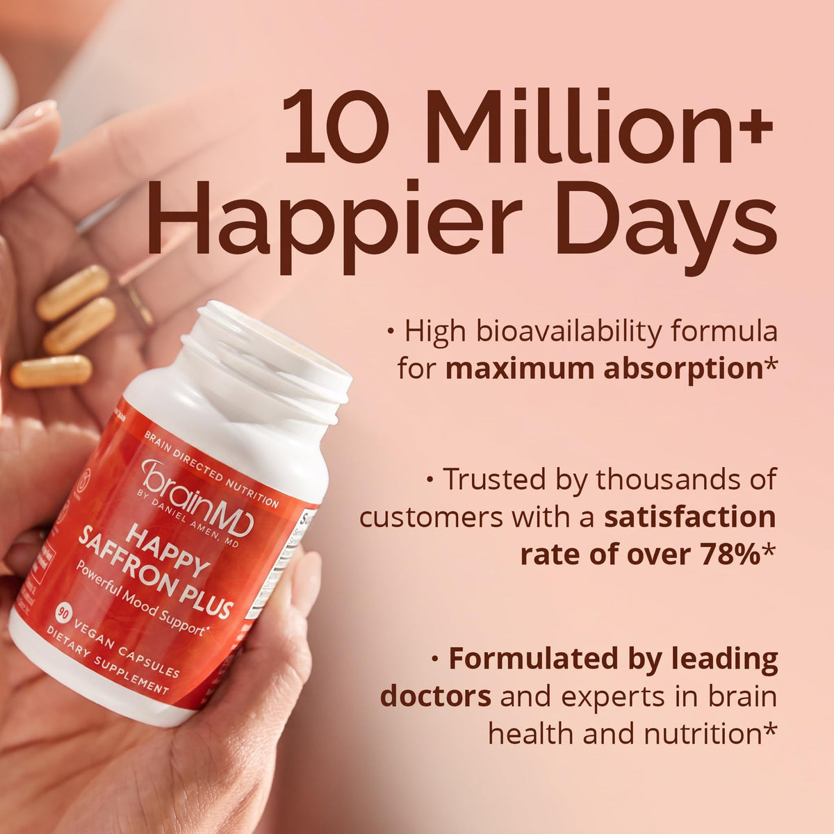 BrainMD Happy Saffron Plus flacon