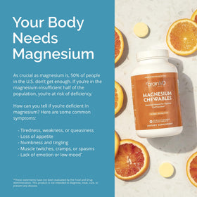BrainMD Magnésium Agrumes, vue de dessus de l'emballage