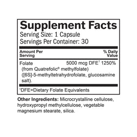 BrainMD Methylfolate 30 Capsules sur une table