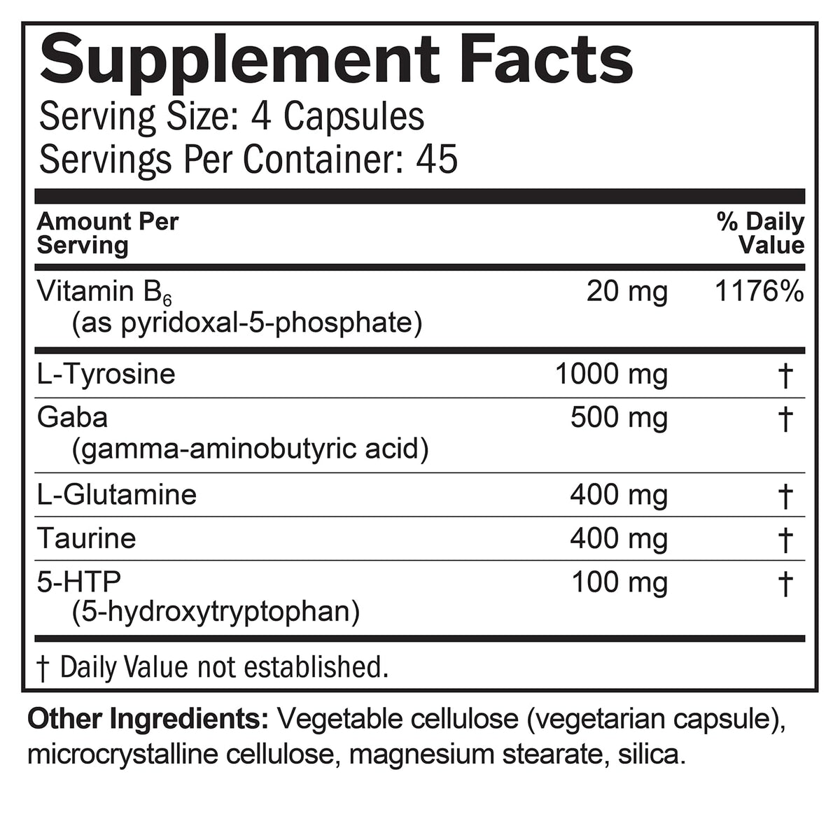 BrainMD NeuroLink 180 capsules montrant les ingrédients
