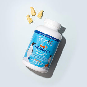BrainMD NeuroVite Mâchables Orange, vue de côté du packaging
