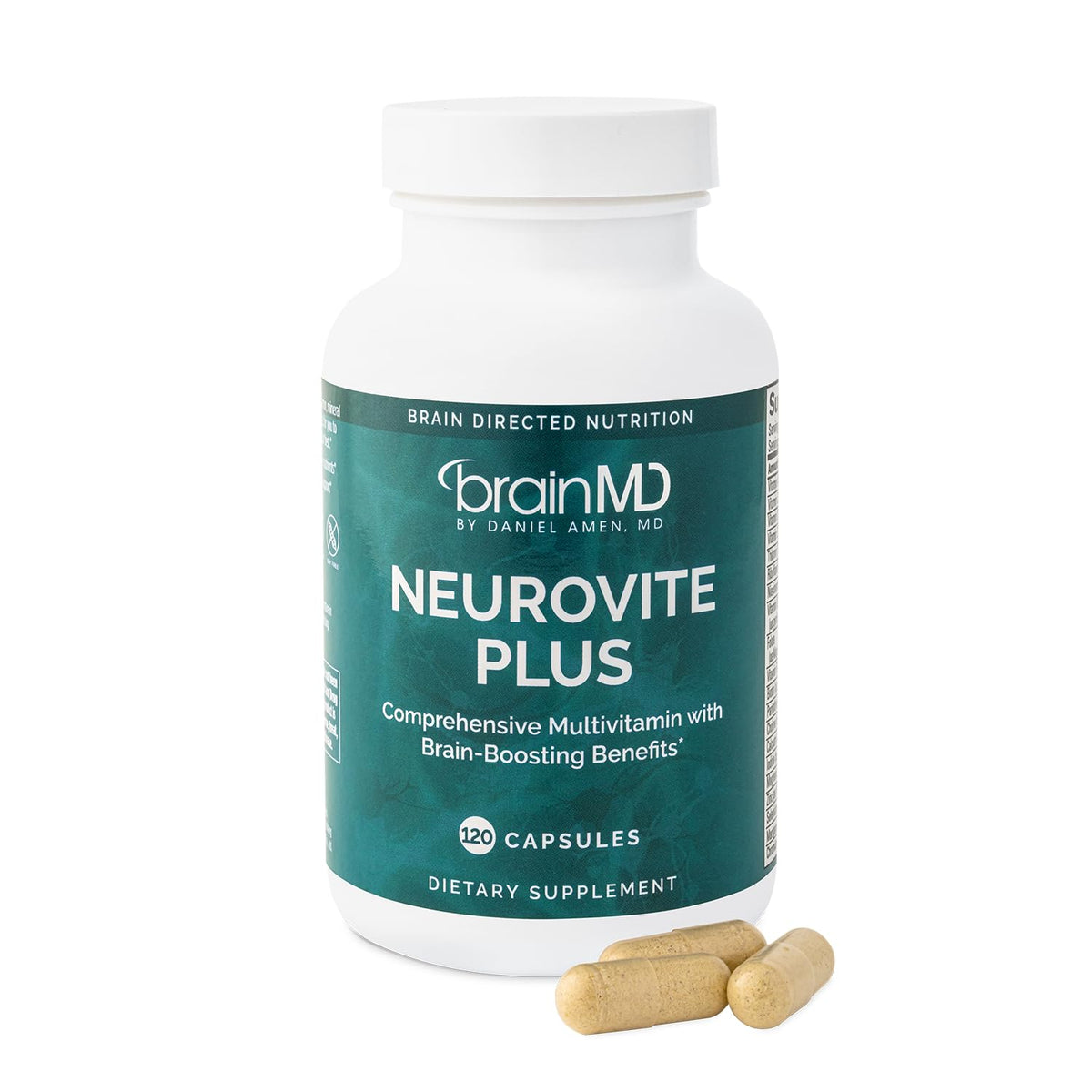 BrainMD NeuroVite Plus 120 capsules vue avant