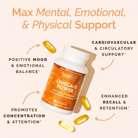 BrainMD Omega-3 Power 60 Capsules emballage