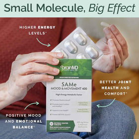 BrainMD SAMe 400 mg comprimés côté