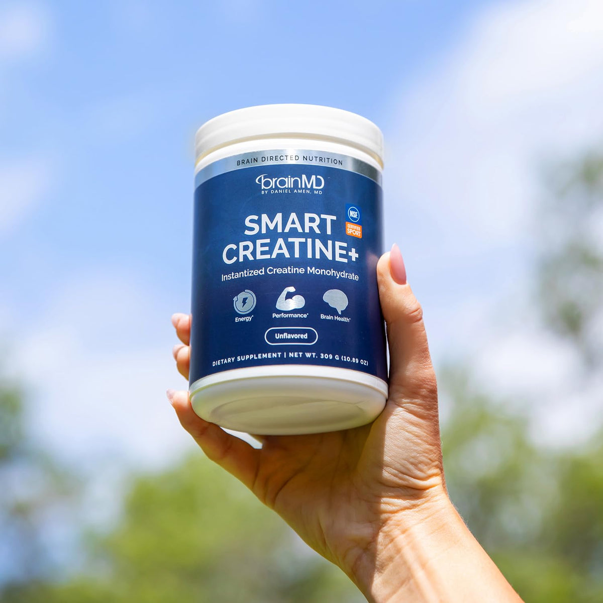 BrainMD Smart Creatine, prise en main avec une cuillère