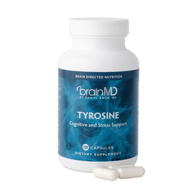 BrainMD Tyrosine 120 capsules vue de face