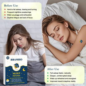 BRAMHO Patches de Sommeil 120 Patches application sur peau