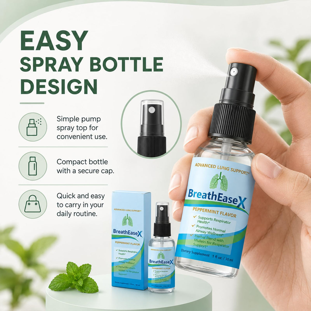 Breatheasex Spray Pulmonaire 30ml de profil